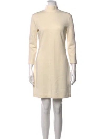 Pre-owned D&g Vintage Mini Dress In Neutrals