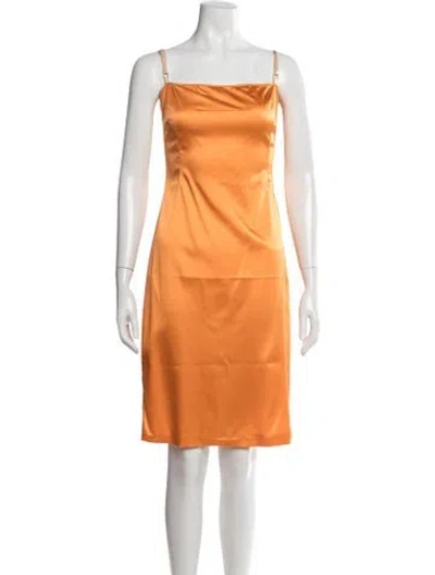 Pre-owned D&g Vintage Mini Dress In Orange