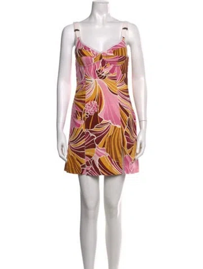 Pre-owned D&g Vintage Mini Dress In Pink