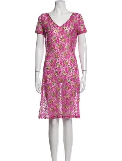 Pre-owned D&g Vintage Mini Dress In Pink