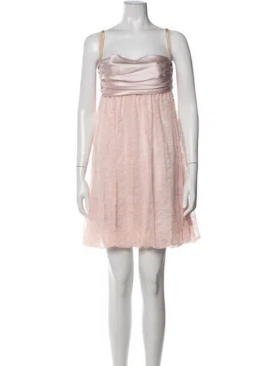 Pre-owned D&g Vintage Mini Dress In Pink