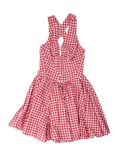 Pre-owned D&g Vintage Mini Dress In Pink/red