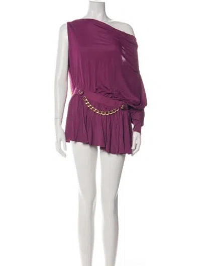 Pre-owned D&g Vintage Mini Dress In Purple