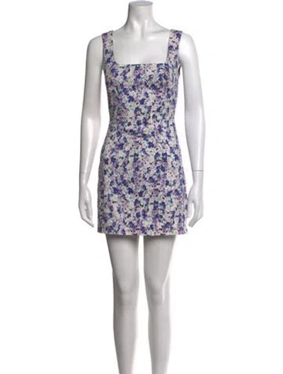 Pre-owned D&g Vintage Mini Dress In Purple