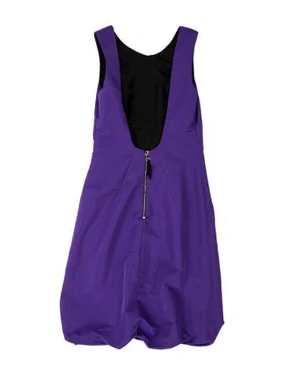 Pre-owned D&g Vintage Mini Dress In Purple