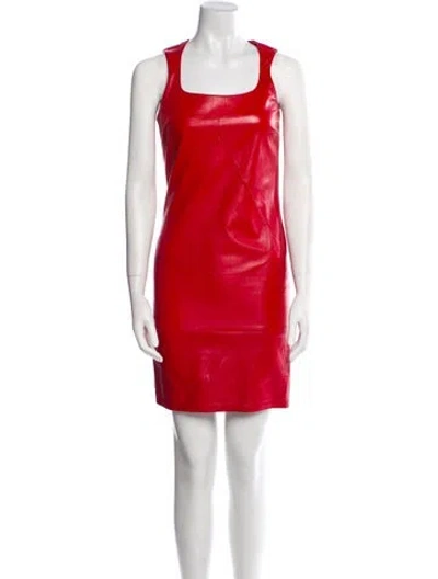 Pre-owned D&g Vintage Mini Dress In Red