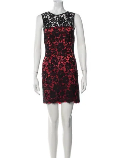 Pre-owned D&g Vintage Mini Dress In Red