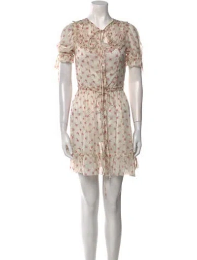 Pre-owned D&g Vintage Mini Dress In White