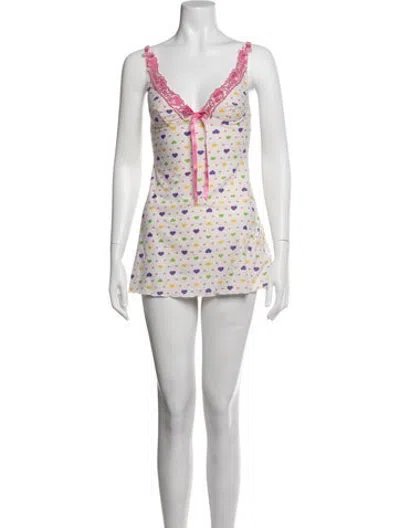 Pre-owned D&g Vintage Mini Dress In White