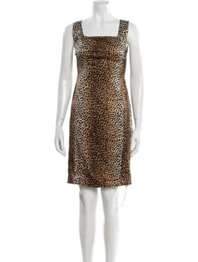 Pre-owned D&g Vintage Mini Dress In Yellow