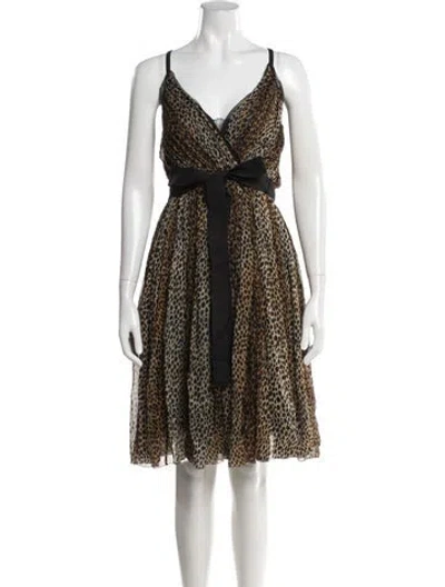 Pre-owned D&g Vintage Mini Dress In Yellow