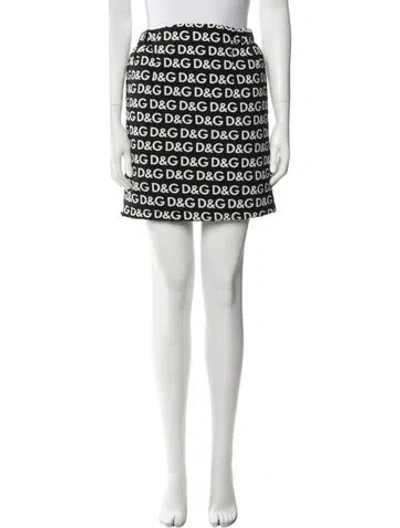 Pre-owned D&g Vintage Mini Skirt In Black