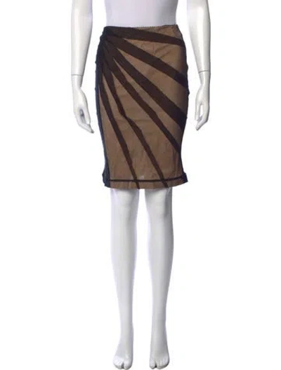 Pre-owned D&g Vintage Mini Skirt In Black