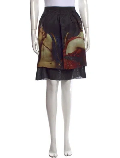 Pre-owned D&g Vintage Mini Skirt In Black