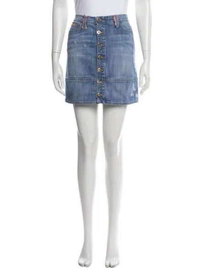 Pre-owned D&g Vintage Mini Skirt In Blue
