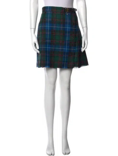 Pre-owned D&g Vintage Mini Skirt In Blue