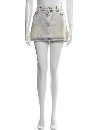 Pre-owned D&g Vintage Mini Skirt In Blue