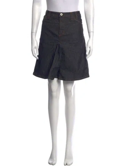 Pre-owned D&g Vintage Mini Skirt In Blue