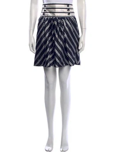 Pre-owned D&g Vintage Mini Skirt In Blue/white