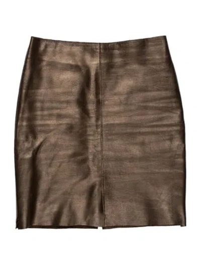 Pre-owned D&g Vintage Mini Skirt In Brown