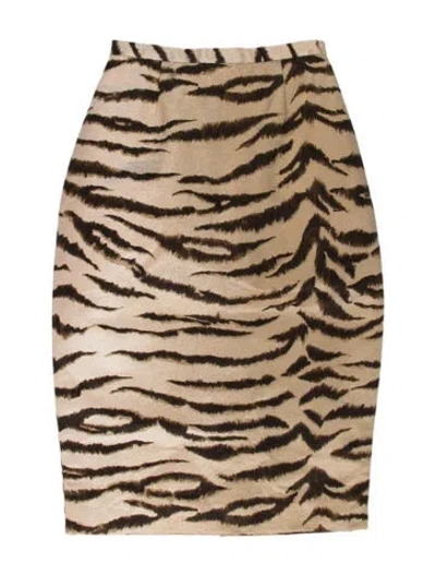 Pre-owned D&g Vintage Mini Skirt In Brown
