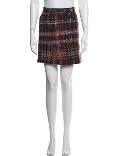 Pre-owned D&g Vintage Mini Skirt In Brown