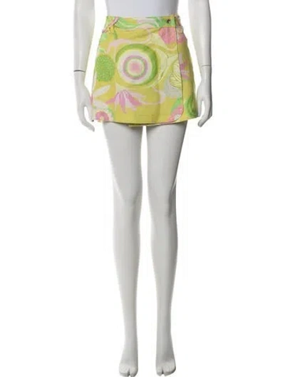 Pre-owned D&g Vintage Mini Skirt In Green