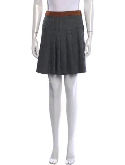 Pre-owned D&g Vintage Mini Skirt In Grey
