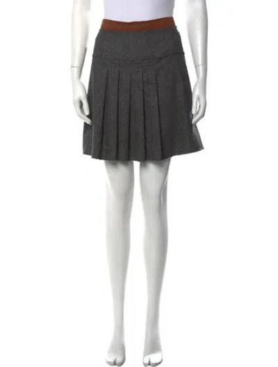 Pre-owned D&g Vintage Mini Skirt In Grey