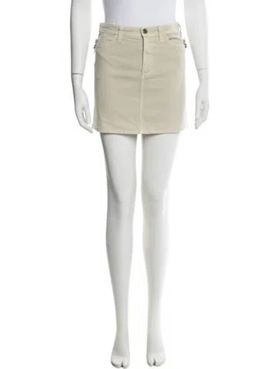 Pre-owned D&g Vintage Mini Skirt In Neutral