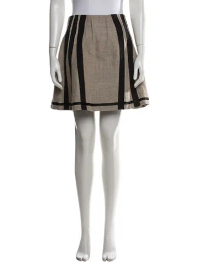 Pre-owned D&g Vintage Mini Skirt In Neutrals