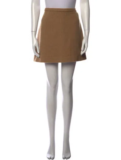 Pre-owned D&g Vintage Mini Skirt In Neutrals