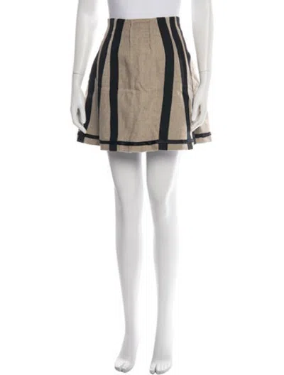 Pre-owned D&g Vintage Mini Skirt In Neutrals