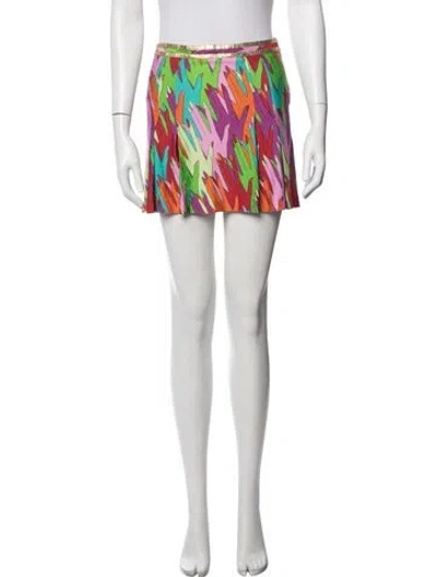 Pre-owned D&g Vintage Mini Skirt W/ Tags In Green
