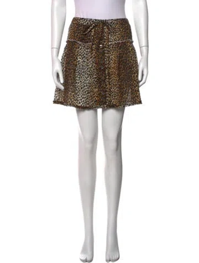 Pre-owned D&g Vintage Mini Skirt W/ Tags In Multicolor