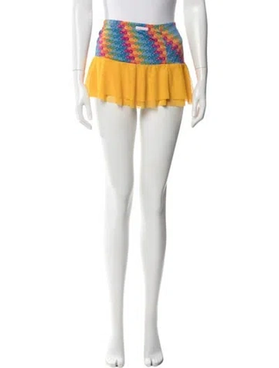 Pre-owned D&g Vintage Mini Skirt In White
