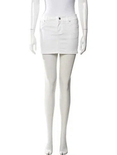 Pre-owned D&g Vintage Mini Skirt In White