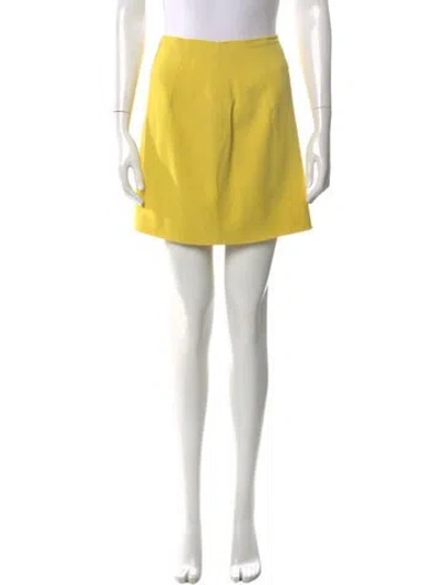Pre-owned D&g Vintage Mini Skirt In Yellow
