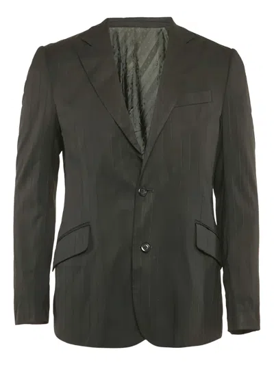 Pre-owned D&g Vintage Pinstripe Blazer In Black