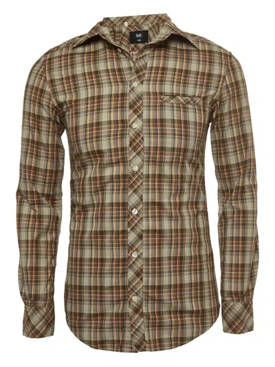Pre-owned D&g Vintage Plaid-pattern Shirt In Neutral