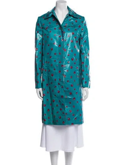 Pre-owned D&g Vintage Polka Dot Print Evening Jacket In Blue