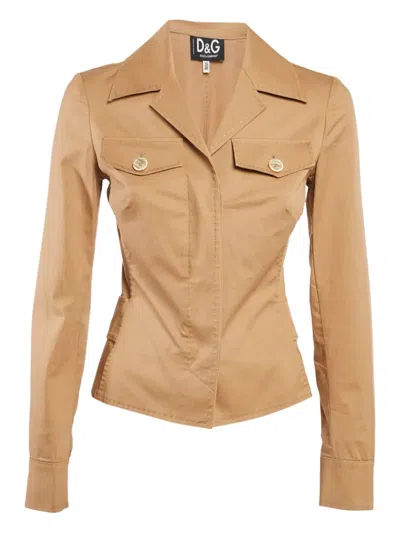Pre-owned D&g Vintage  Button Front Cotton Jacket