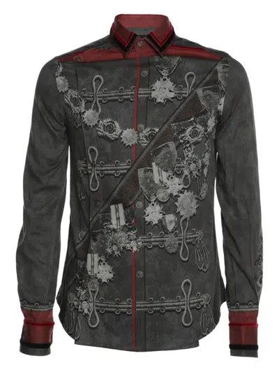 Pre-owned D&g Vintage  Printed Cotton Shirt