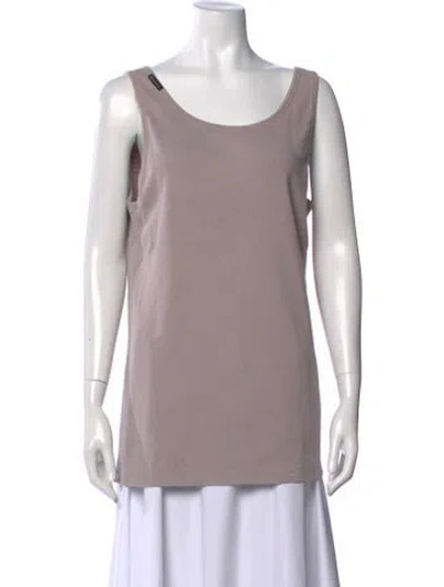Pre-owned D&g Vintage Scoop Neck Top In Neutral