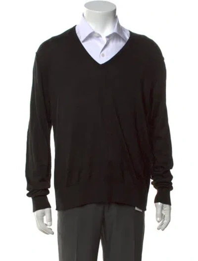 Pre-owned D&g Vintage Silk Pullover In Black