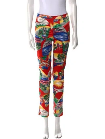 Pre-owned D&g Vintage Skinny Leg Pants In Multi