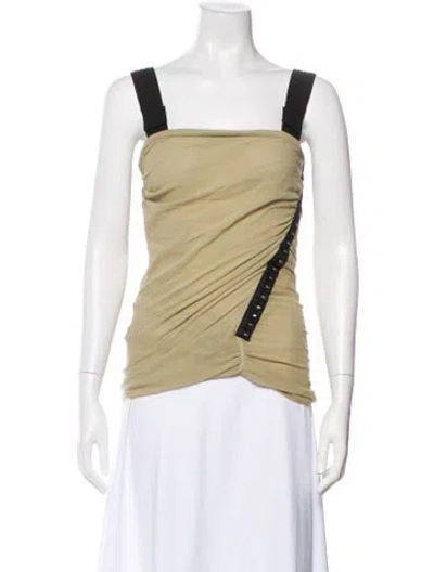Pre-owned D&g Vintage Square Neckline Top In Neutral