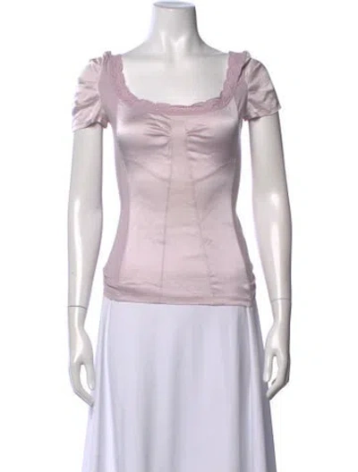 Pre-owned D&g Vintage Square Neckline Top In Purple