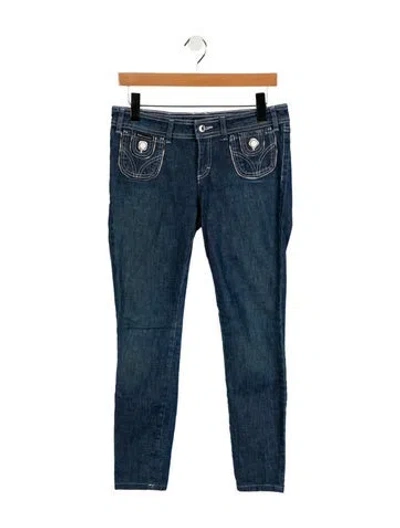 Pre-owned D&g Vintage Straight Leg Jeans In Blue
