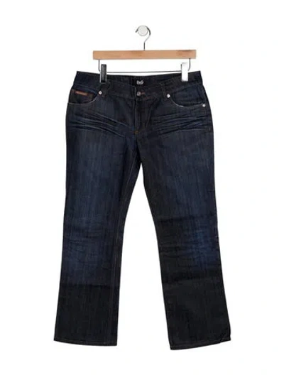 Pre-owned D&g Vintage Straight Leg Jeans In Blue